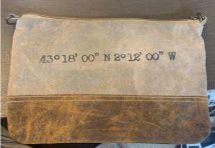 Two-toned Pouch with Disney World Coordinates