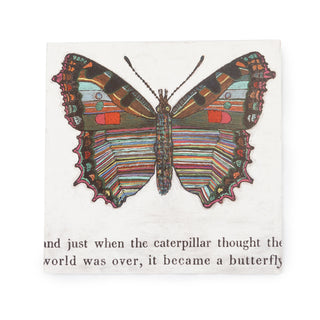 8"x8" Butterfly Art Poster