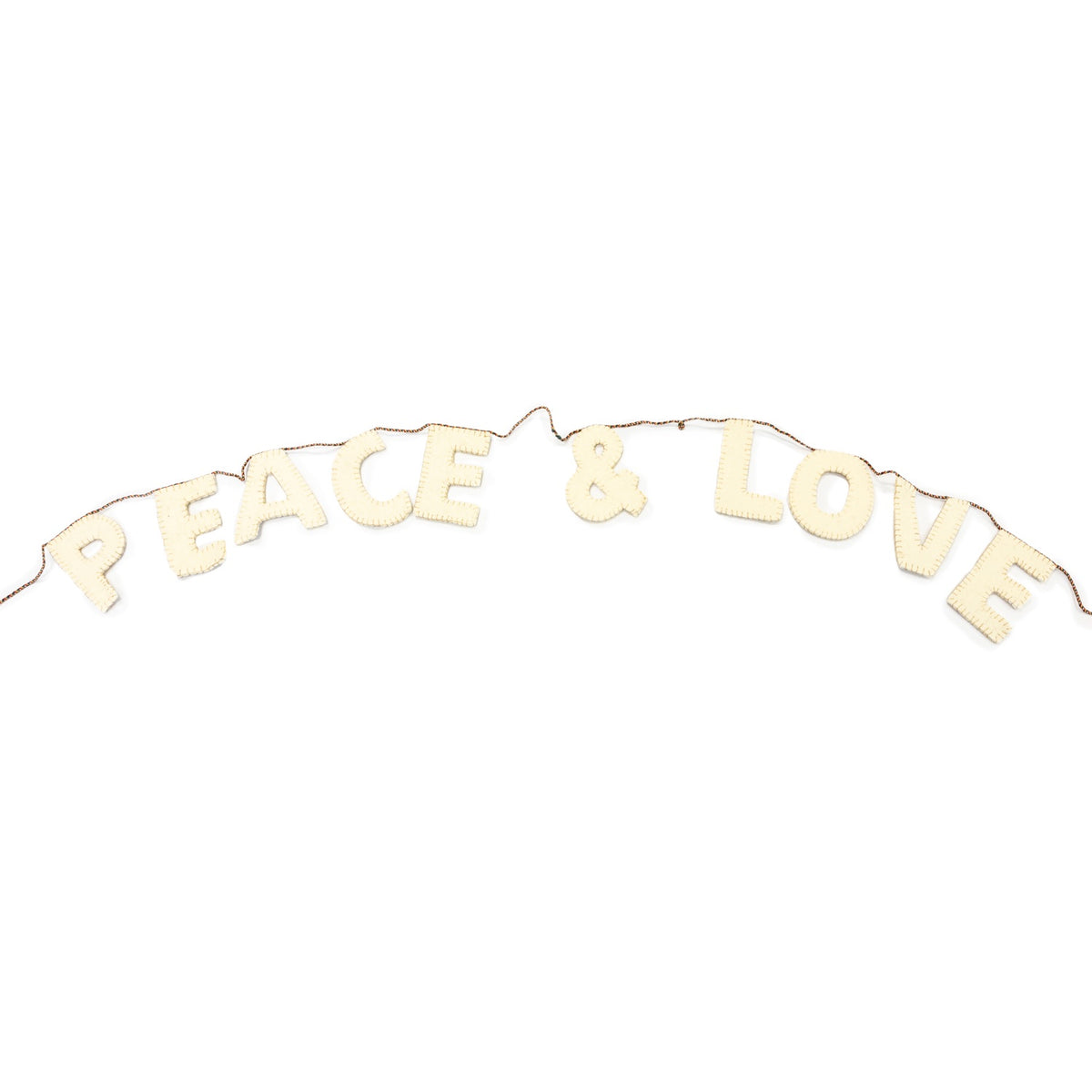 ***Felt Peace & Love Garland