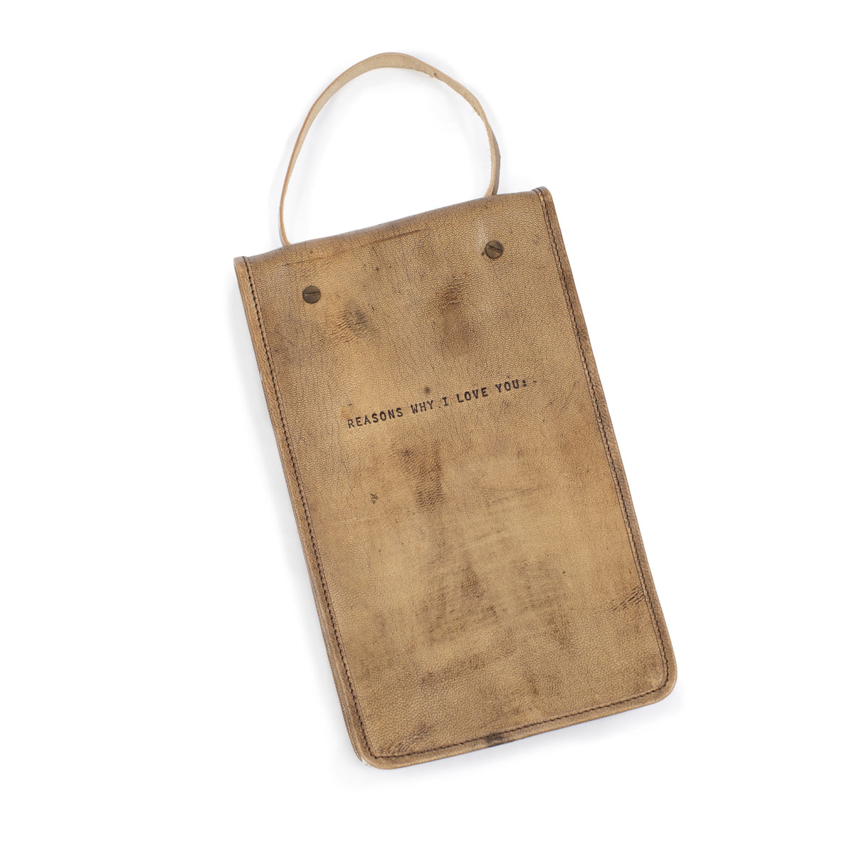 Reasons Why I Love You Hanging Leather Journal
