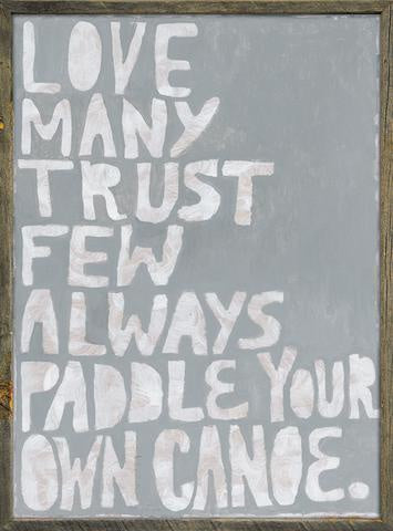 Paddle Your Own Canoe Art Print - Oversized