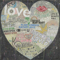 Choose Love Art Print in Black - Gallery Wrap