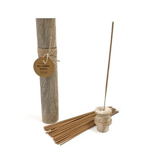 Nag Champa Incense in Wood Container - 40 Sticks