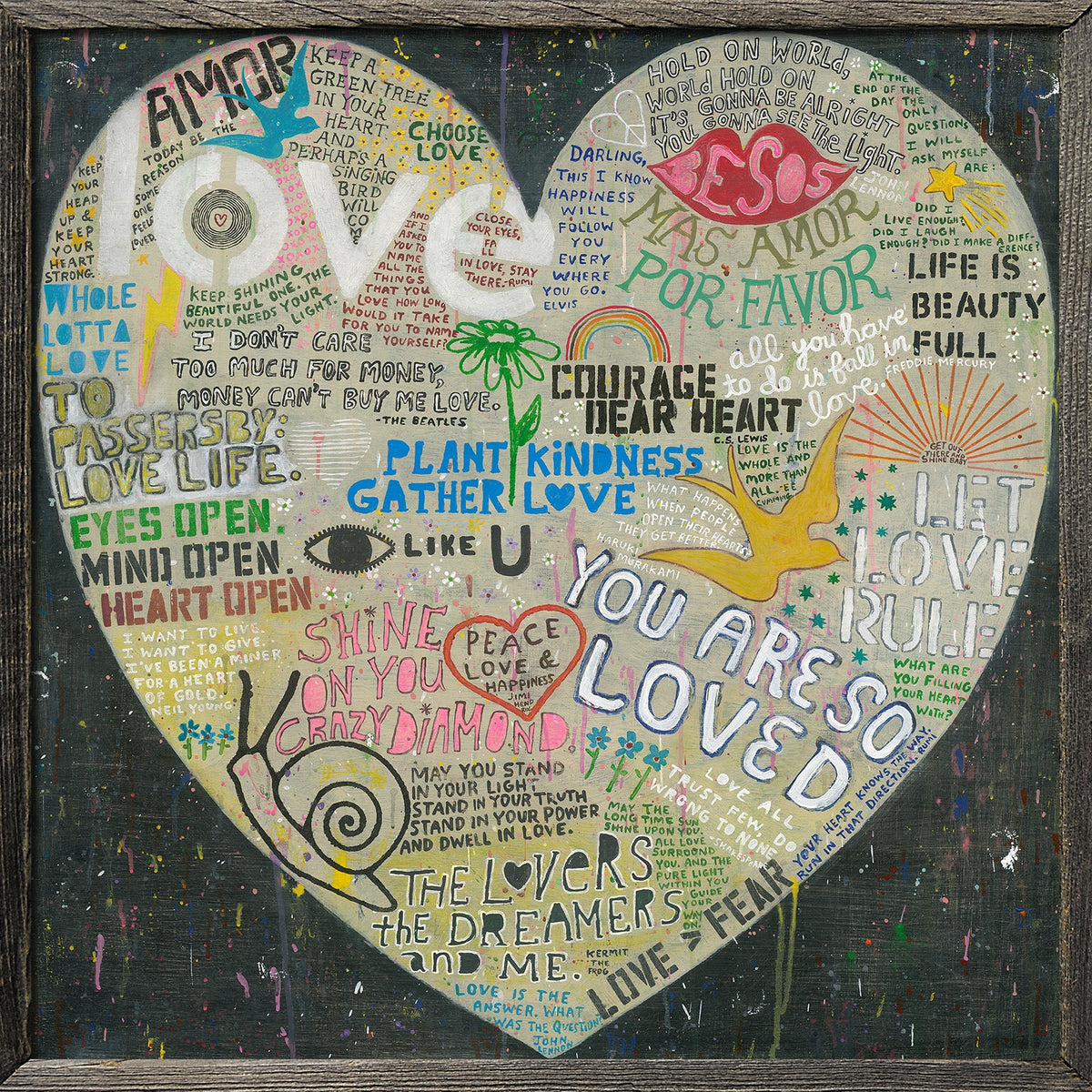 Choose Love Art Print in Black
